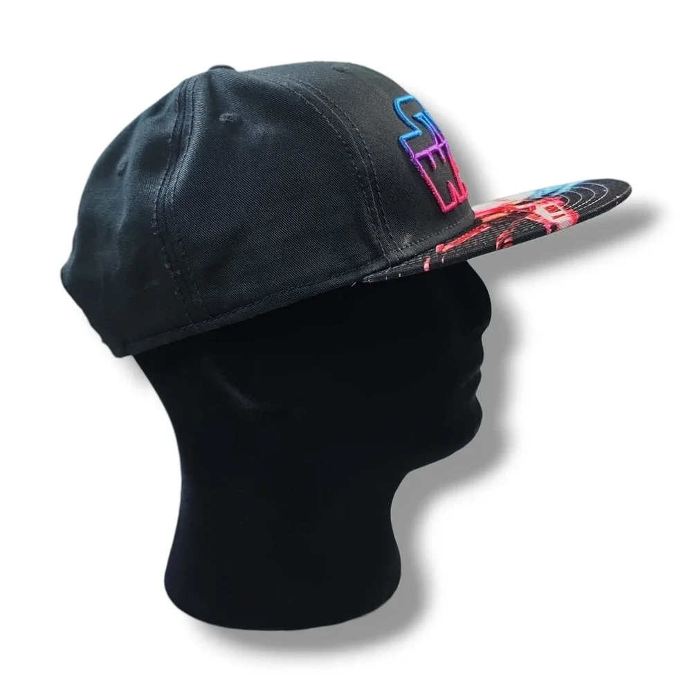 Star Wars‎ Snapback Hat Cap Black Multicolored Embroidered Logo X-Wing